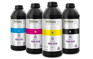 A20-HYB ricoh kyocera hybrid uv ink on rigid and roll-to-roll substrates for LED and UV lamps