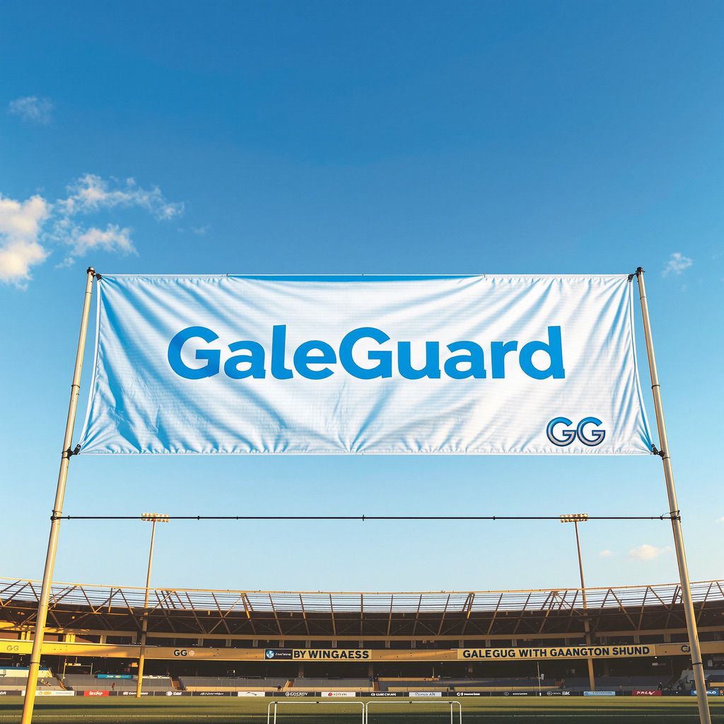 NUtec fabric banner digital inks on a blue GaleGuard polyester transfer for vibrant signage