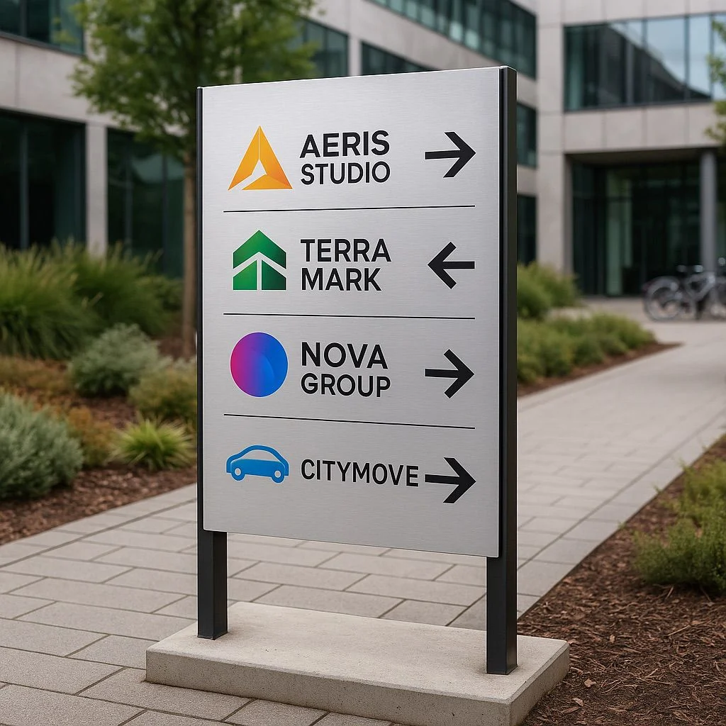 NUtec outdoor signage digital ink on aluminium; UV-cured, weather-resistant print for exterior signage