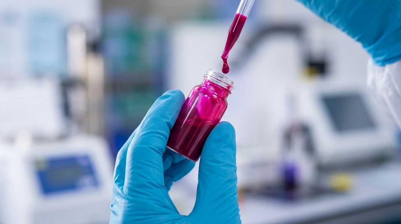 High-viscosity digital ink in a laboratory setting, used for industrial and specialised printing applications with NUtec Digital Ink products.