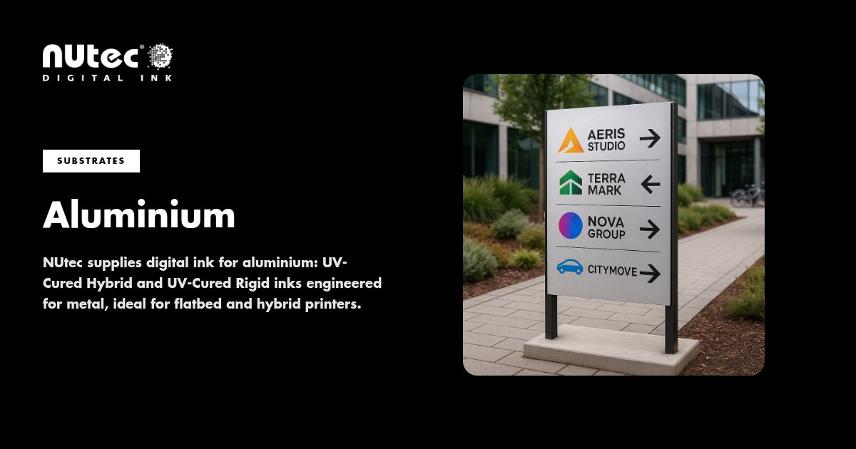 Digital Ink for Aluminium - NUtec UV Inks for Metal
